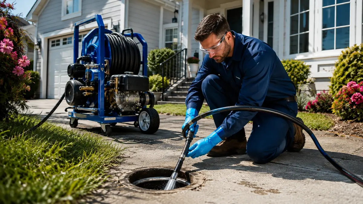 Residential Hydro Jet Drain Cleaning in Caliente