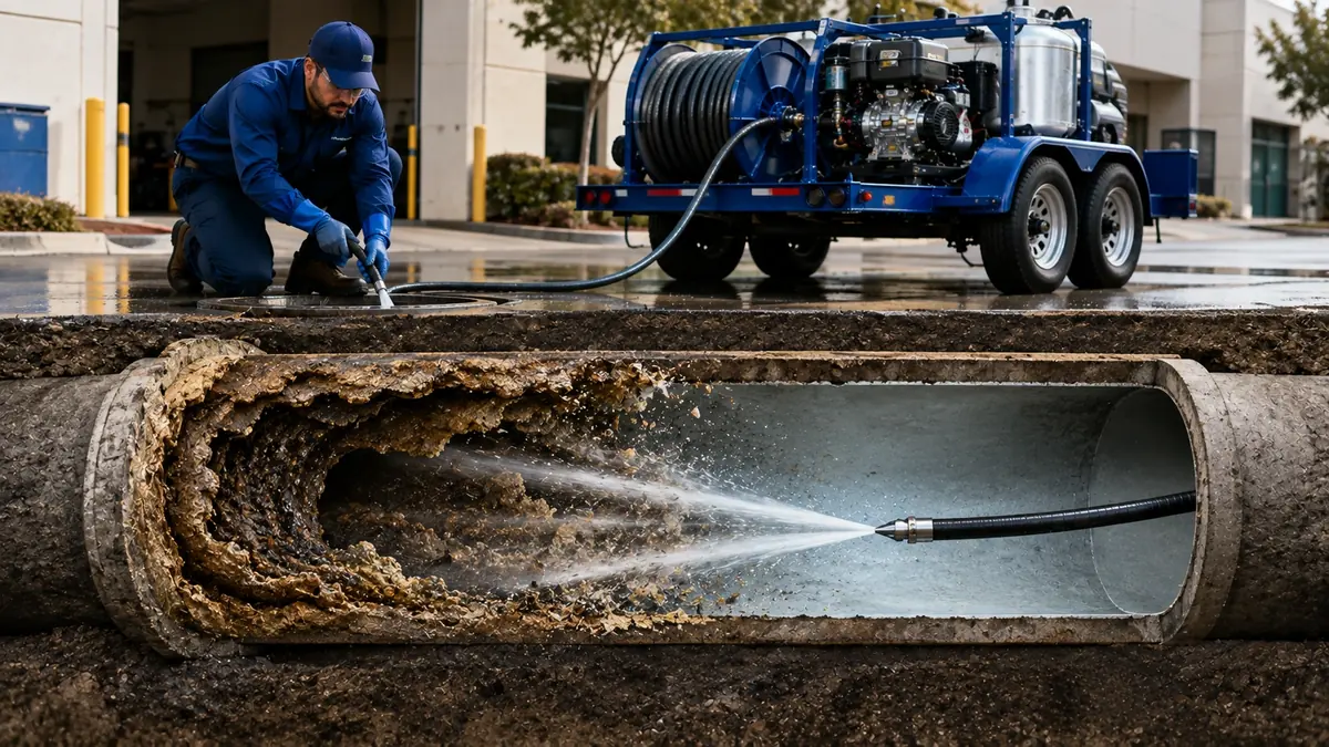 Sewer Pipe Descaling in Caliente